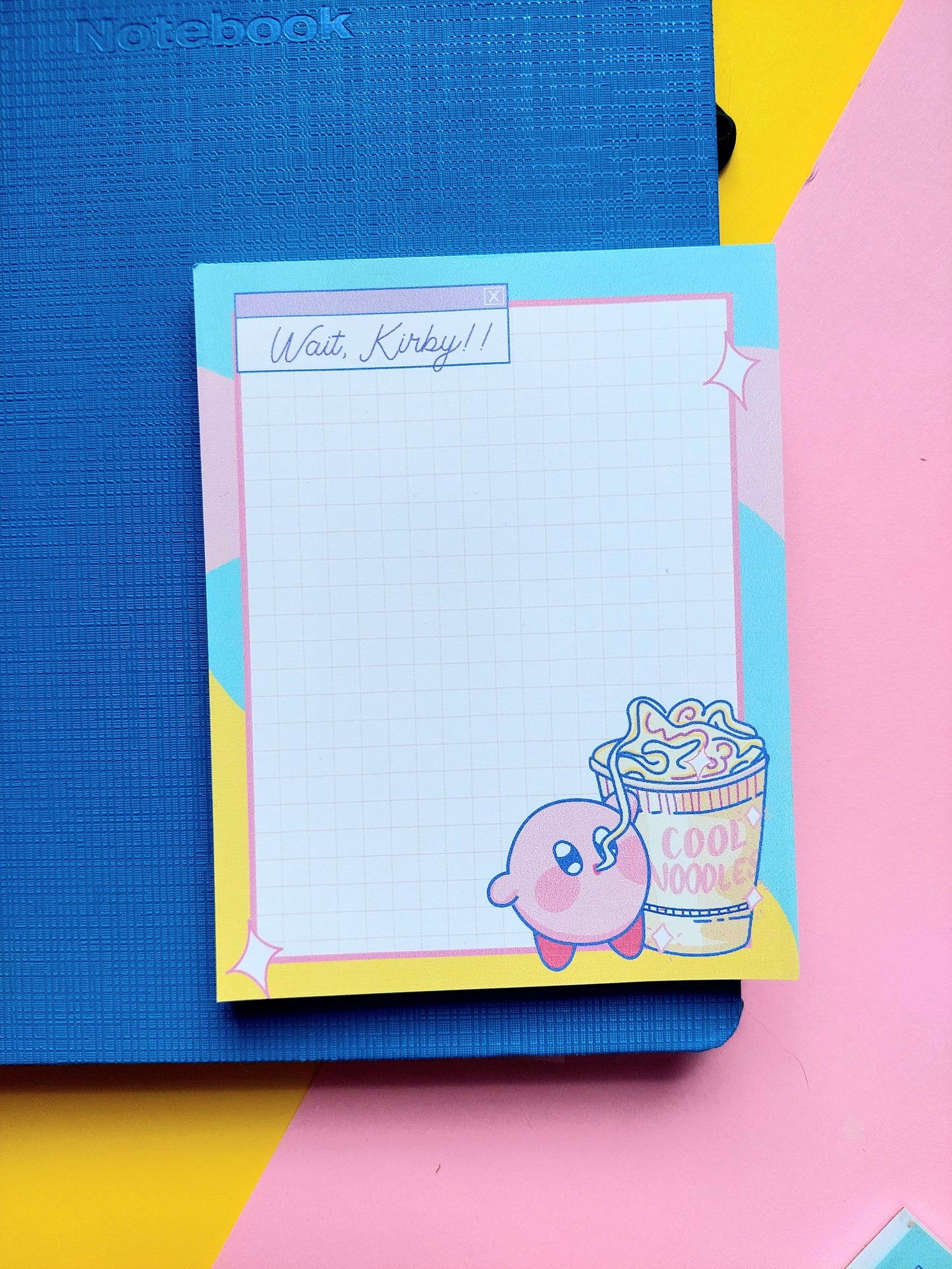 KIRBY NOODLES NOTEPAD / Kirby stationery