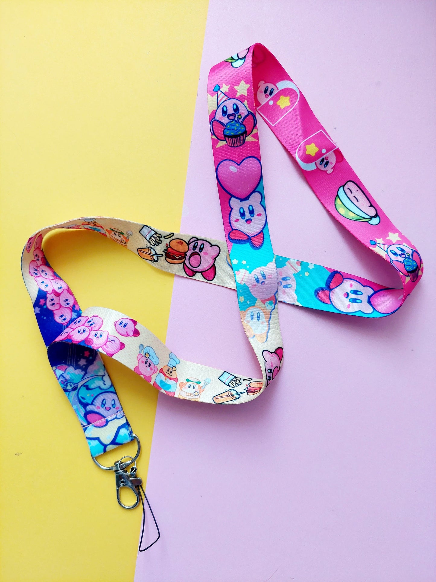 KIRBY KEYCHAIN LANYARD Kawaii lanyard keychain, Kirby lanyard,