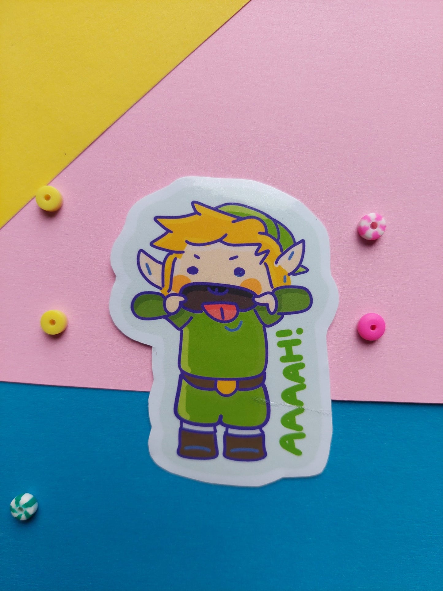 ZELDA LINK STICKER/ The legend of Zelda Link videogame sticker / zelda sticker