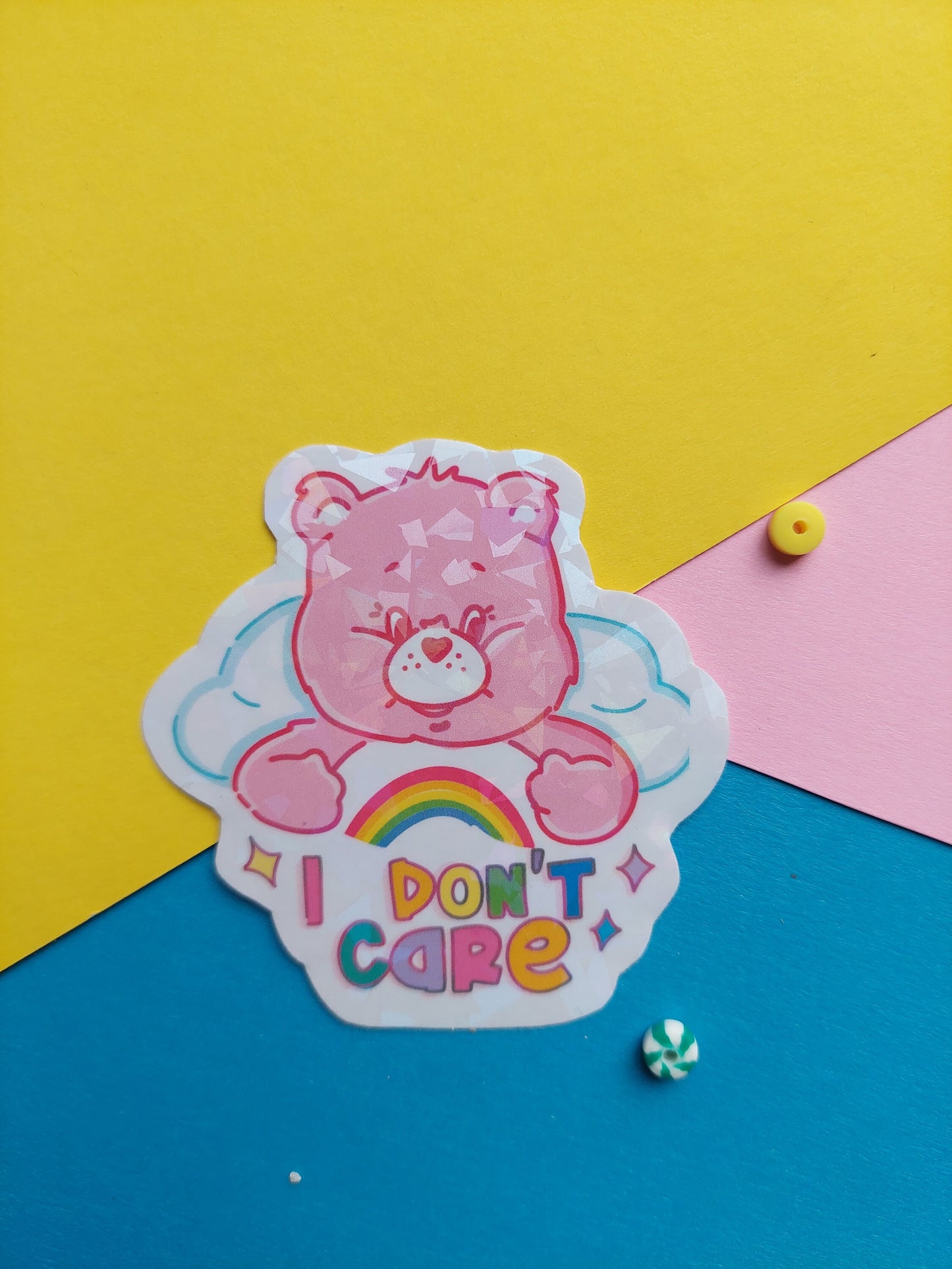 Care bears cheer sticker / celebration sticker