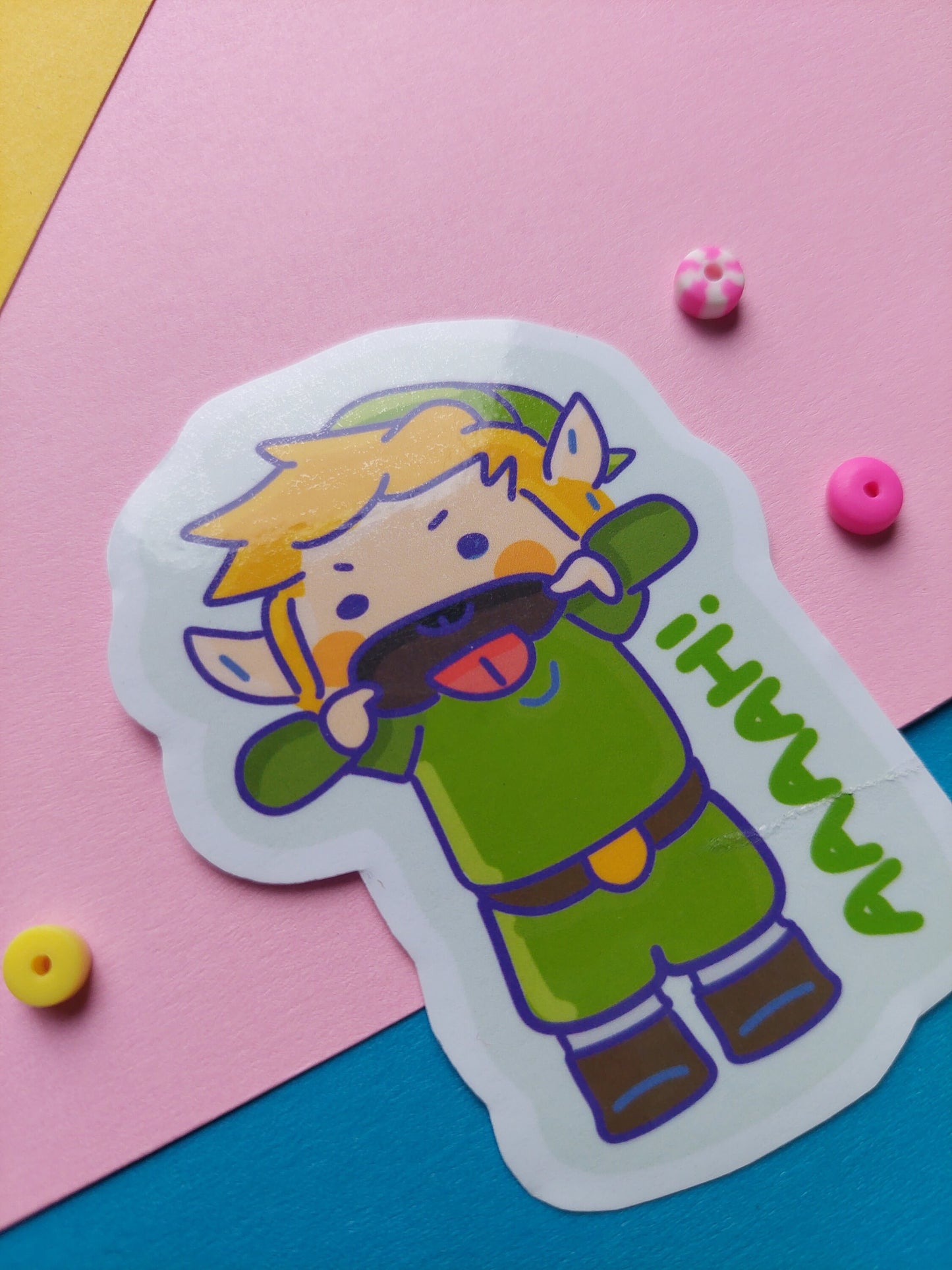 ZELDA LINK STICKER/ The legend of Zelda Link videogame sticker / zelda sticker