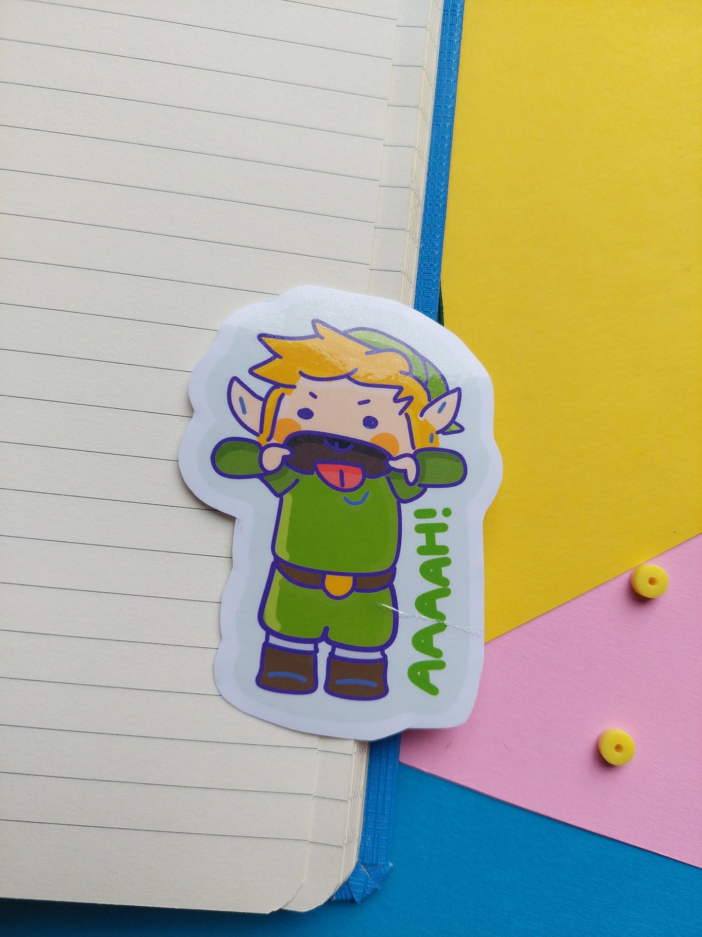 ZELDA LINK STICKER/ The legend of Zelda Link videogame sticker / zelda sticker