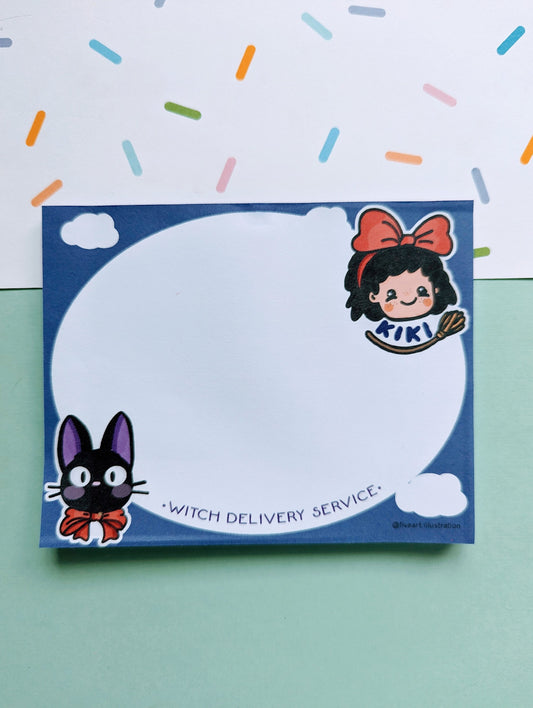 KIKI GHIBLI NOTEPAD/ studio Ghibli quick memo /illustrated notepad/ Kiki's delivery service movie notepad