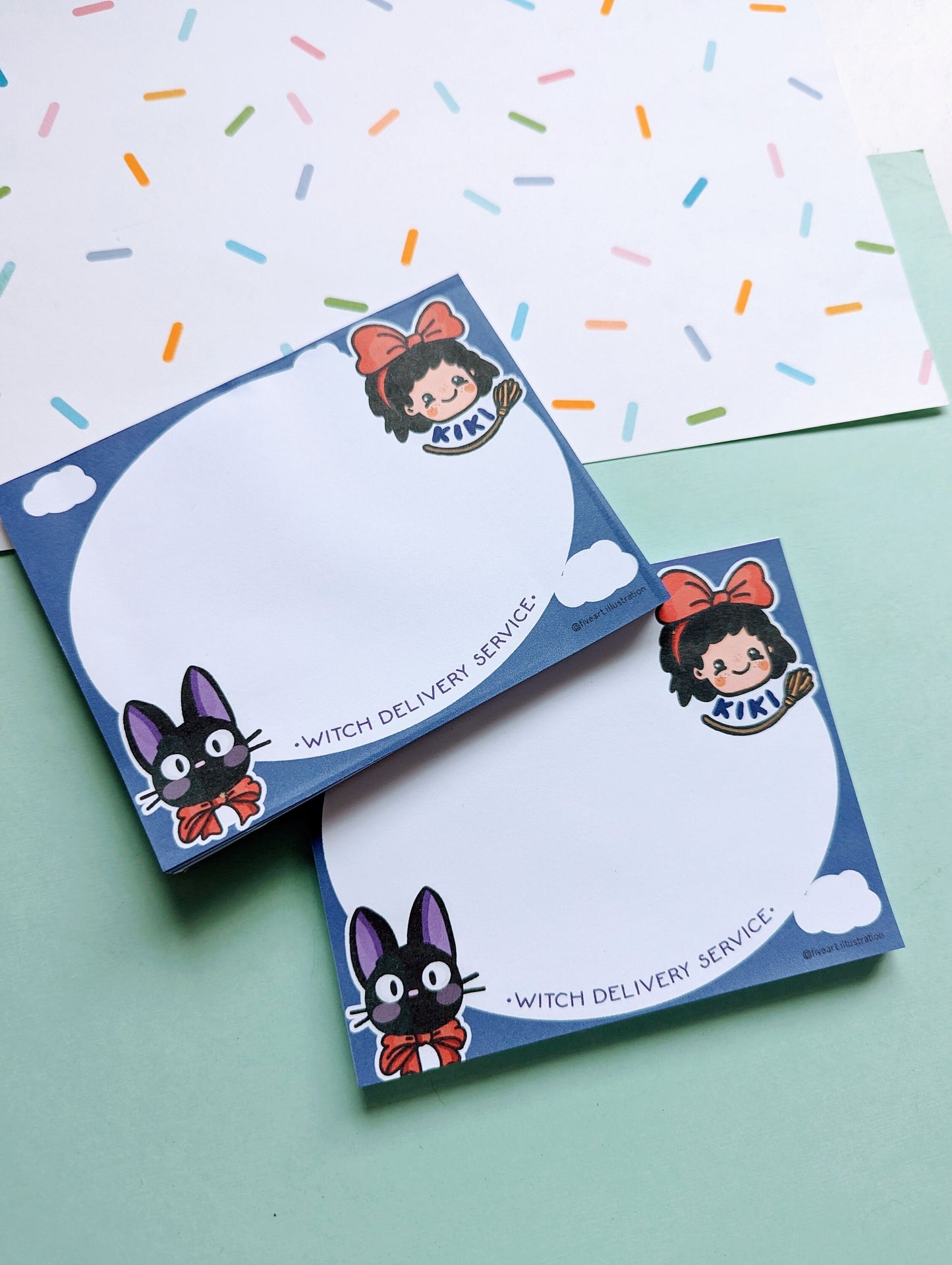 KIKI GHIBLI NOTEPAD/ studio Ghibli quick memo /illustrated notepad/ Kiki's delivery service movie notepad