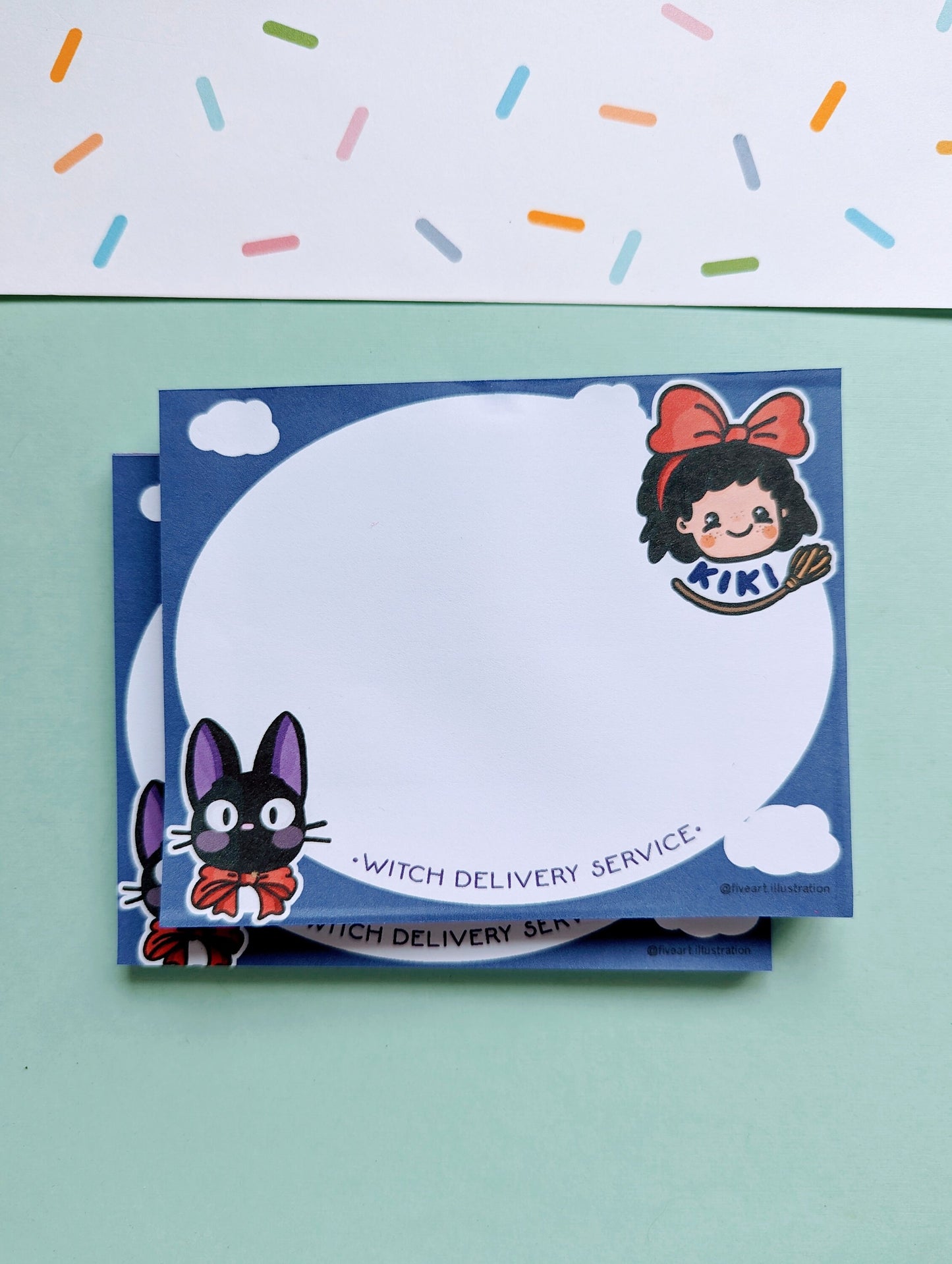 KIKI GHIBLI NOTEPAD/ studio Ghibli quick memo /illustrated notepad/ Kiki's delivery service movie notepad