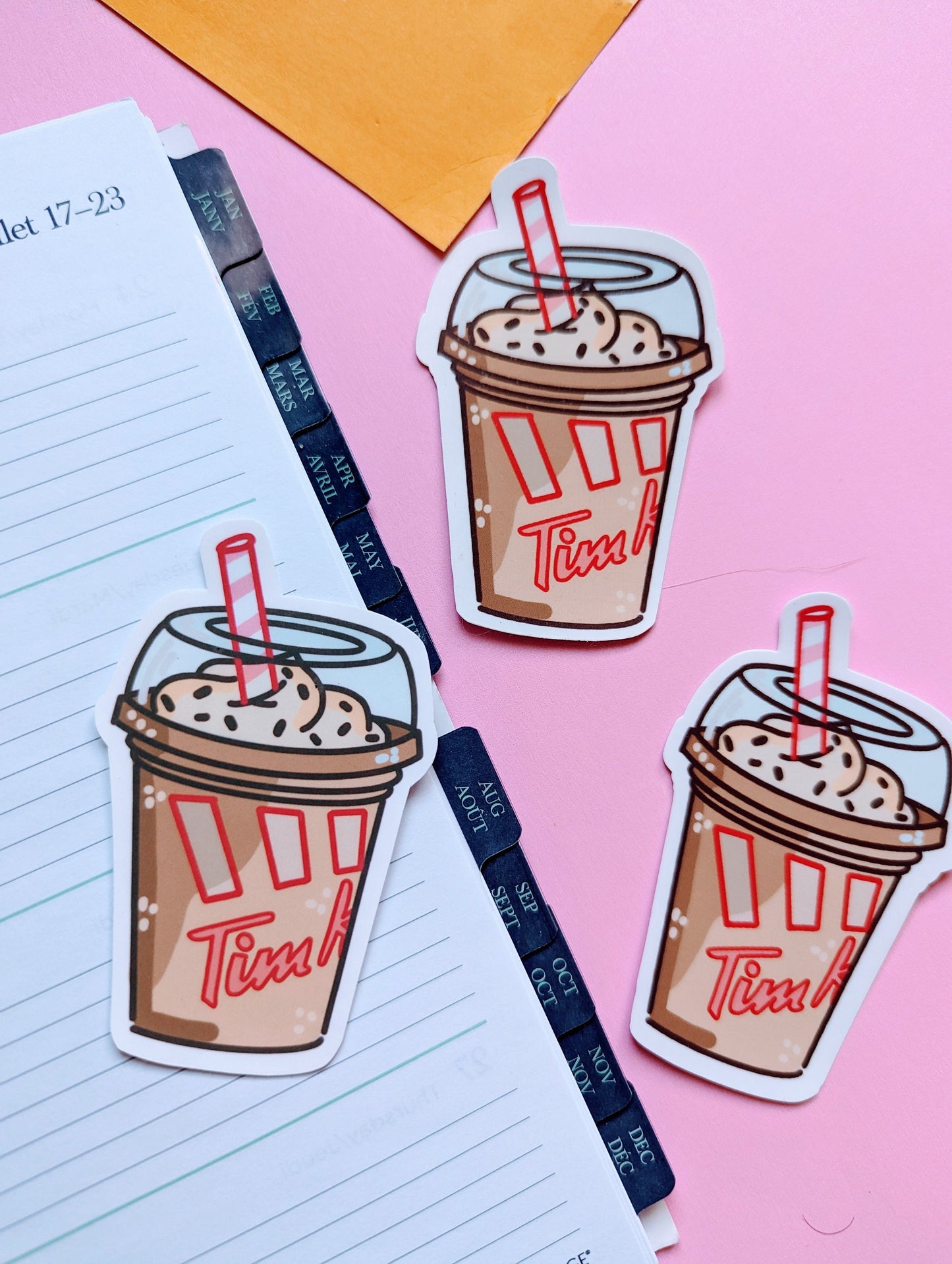 ICED CAP COFFEE sticker / Tim Hortons iced Capp/ frapuchino sticker