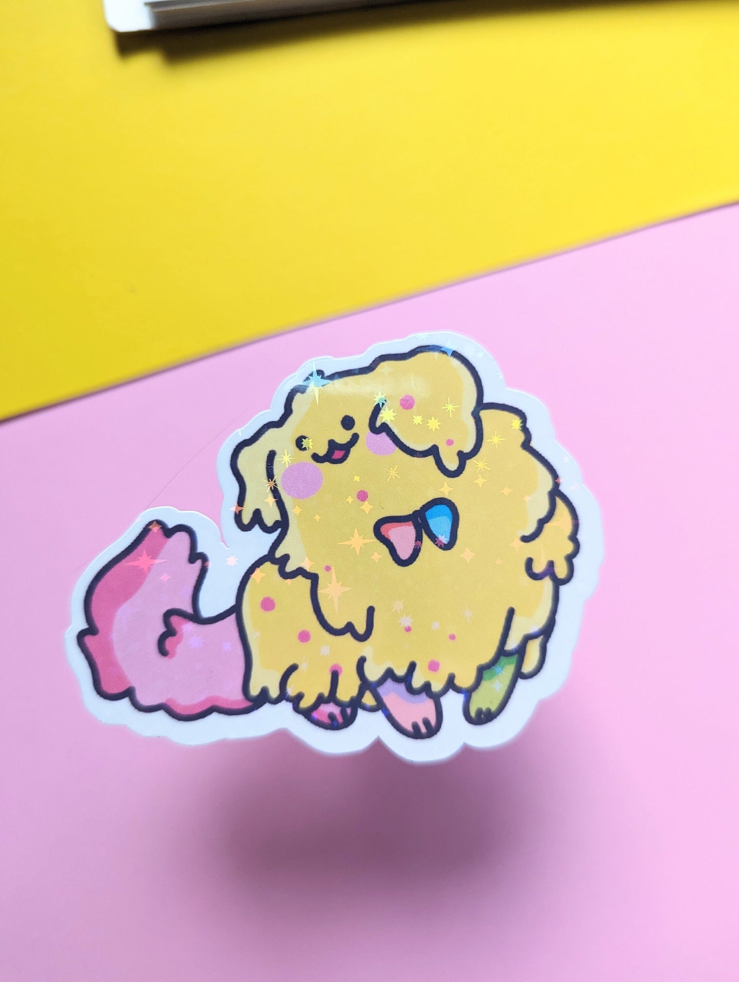 STICKY the DOG PUPPYCAT sticker / puppycat cartoon holographic sticker