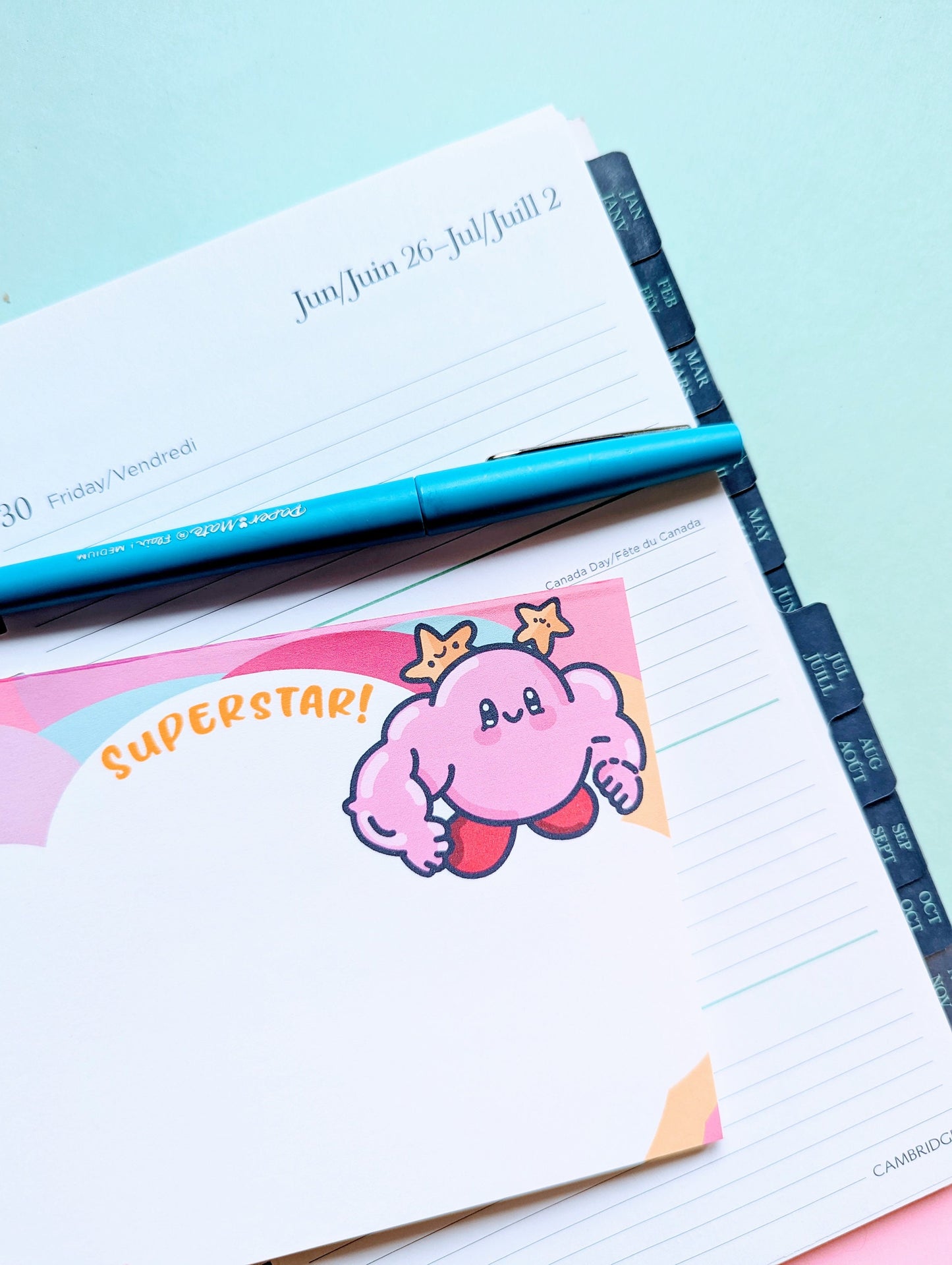 Nintendo BUFF KIRBY NOTEPAD/ Kirby Kawaii notes /Gamer memo pad / 4x5 inches, 40pages