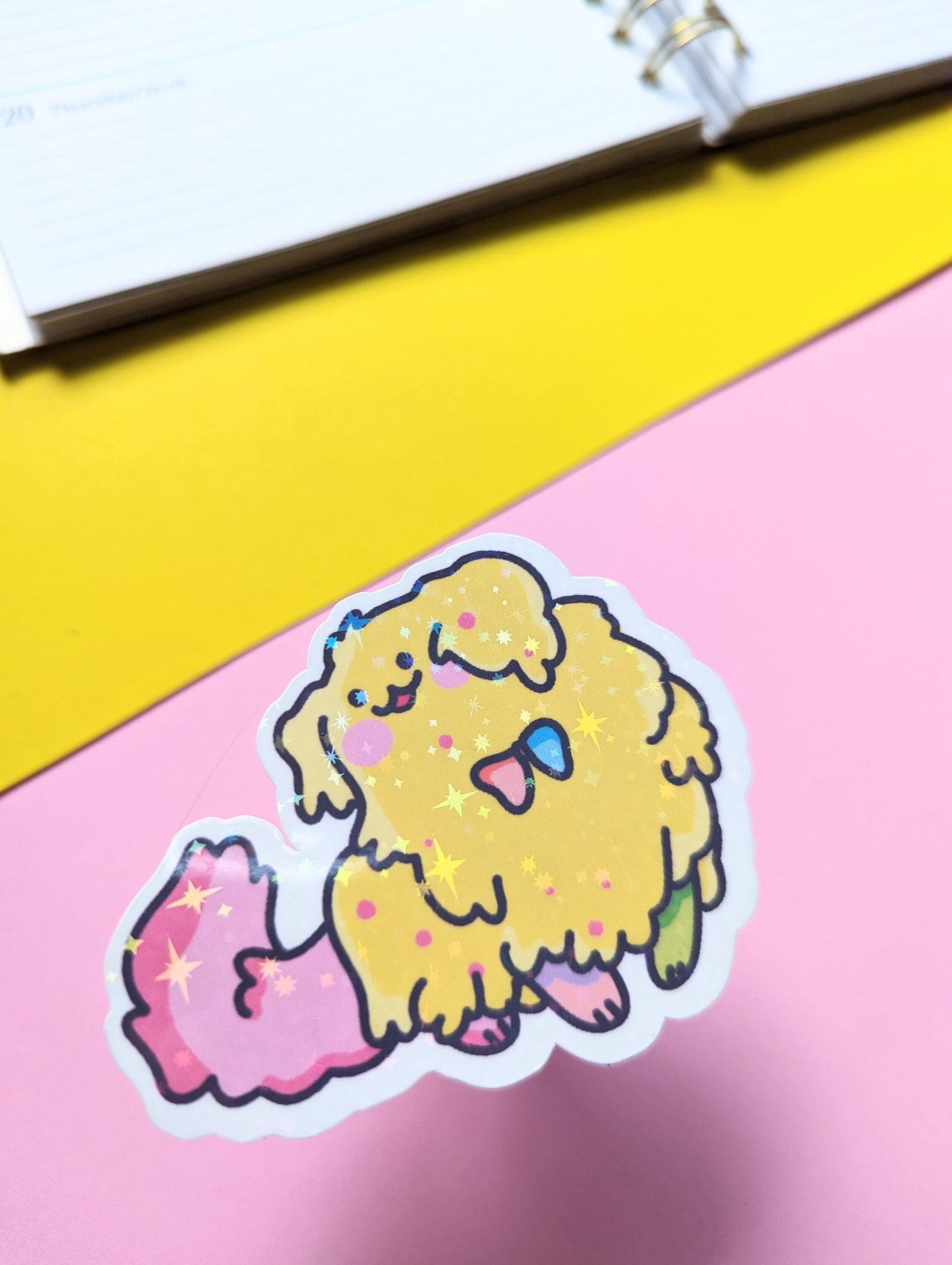 STICKY the DOG PUPPYCAT sticker / puppycat cartoon holographic sticker