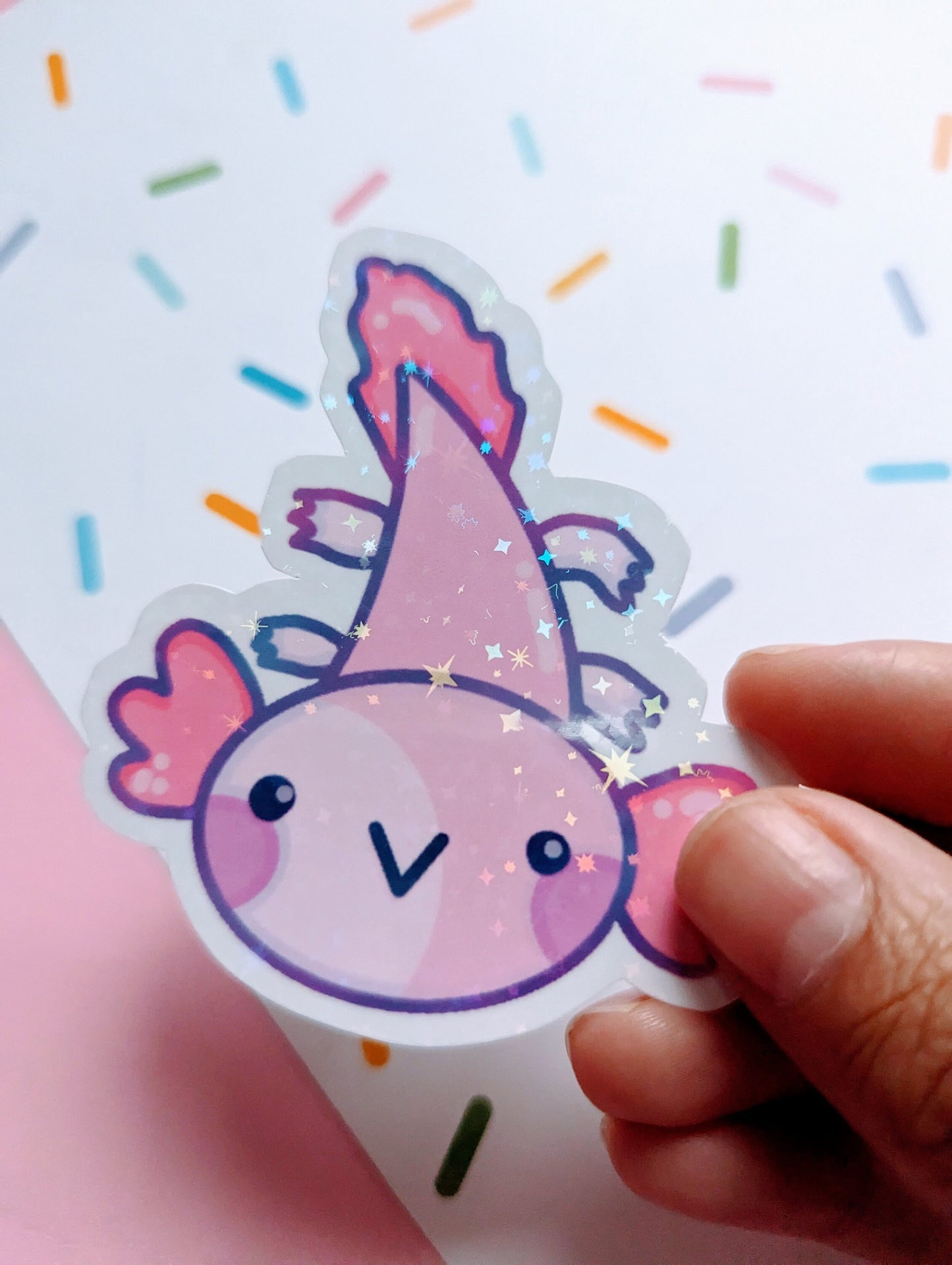 MAGIC AXOLOTL STICKER / axolotl sticker