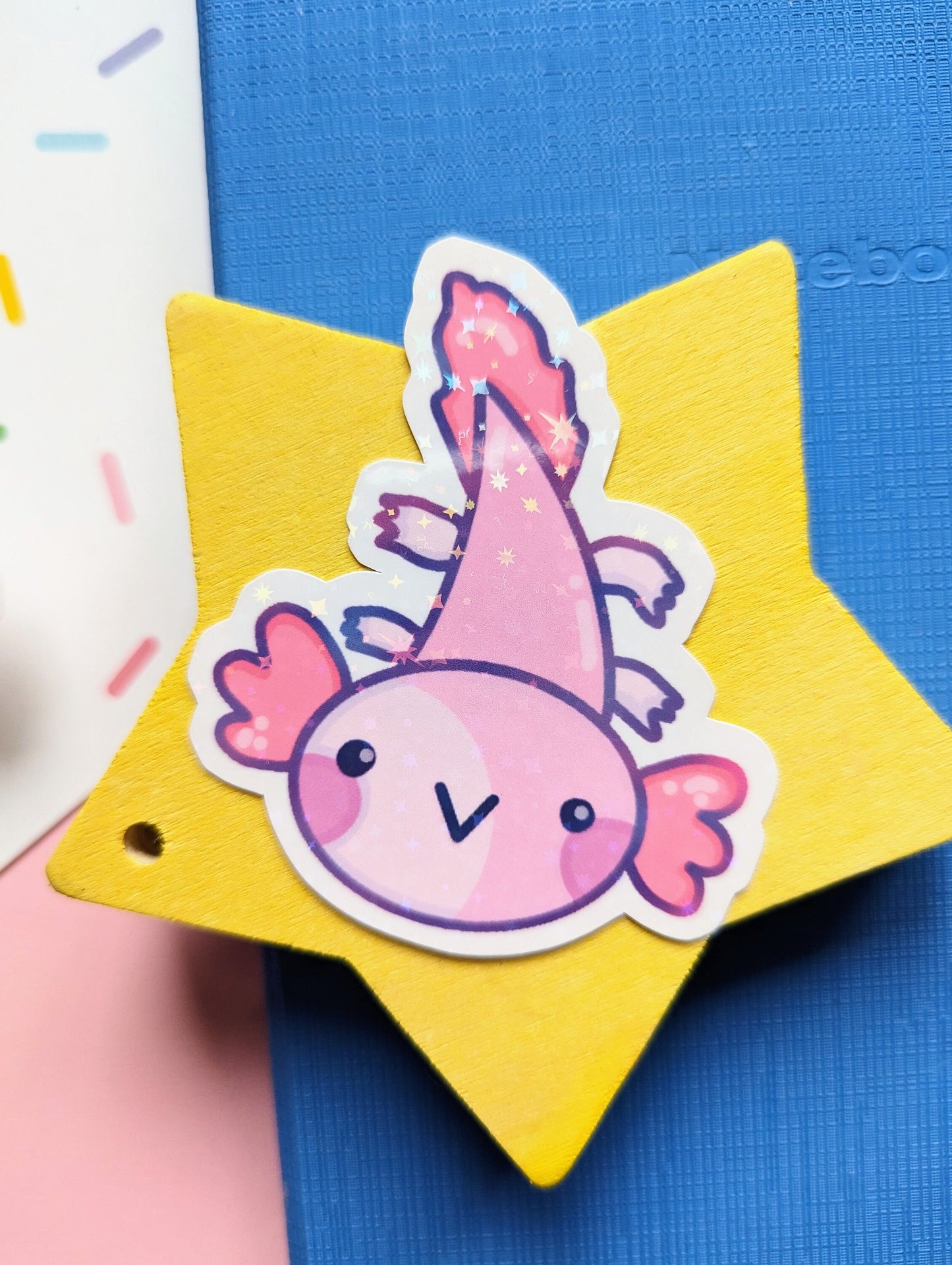 MAGIC AXOLOTL STICKER / axolotl sticker