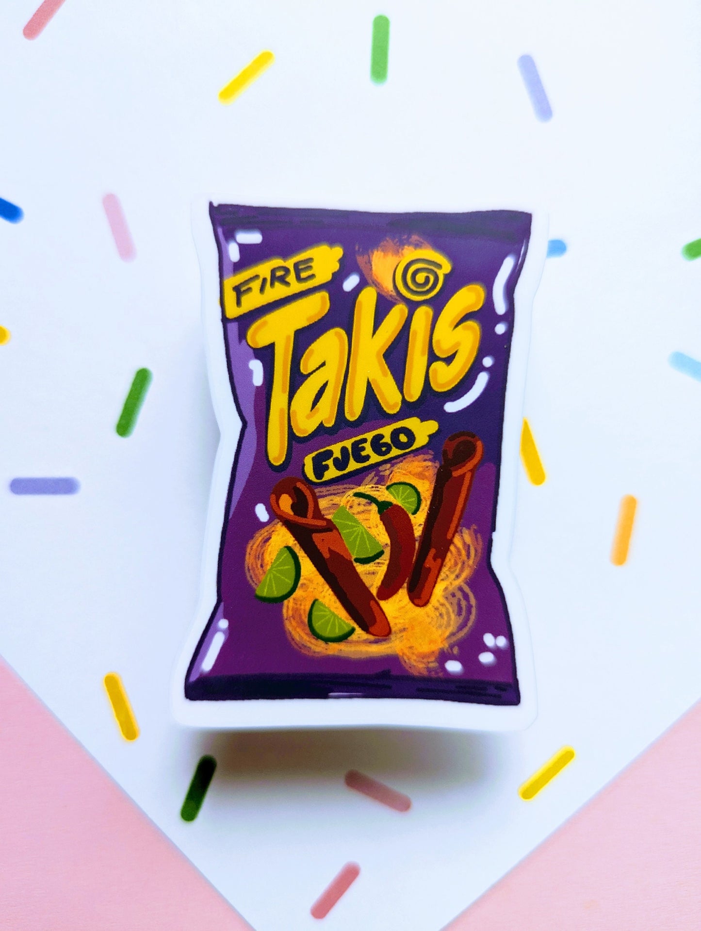 TAKIS FUEGO CHIPS sticker / Takis fuego