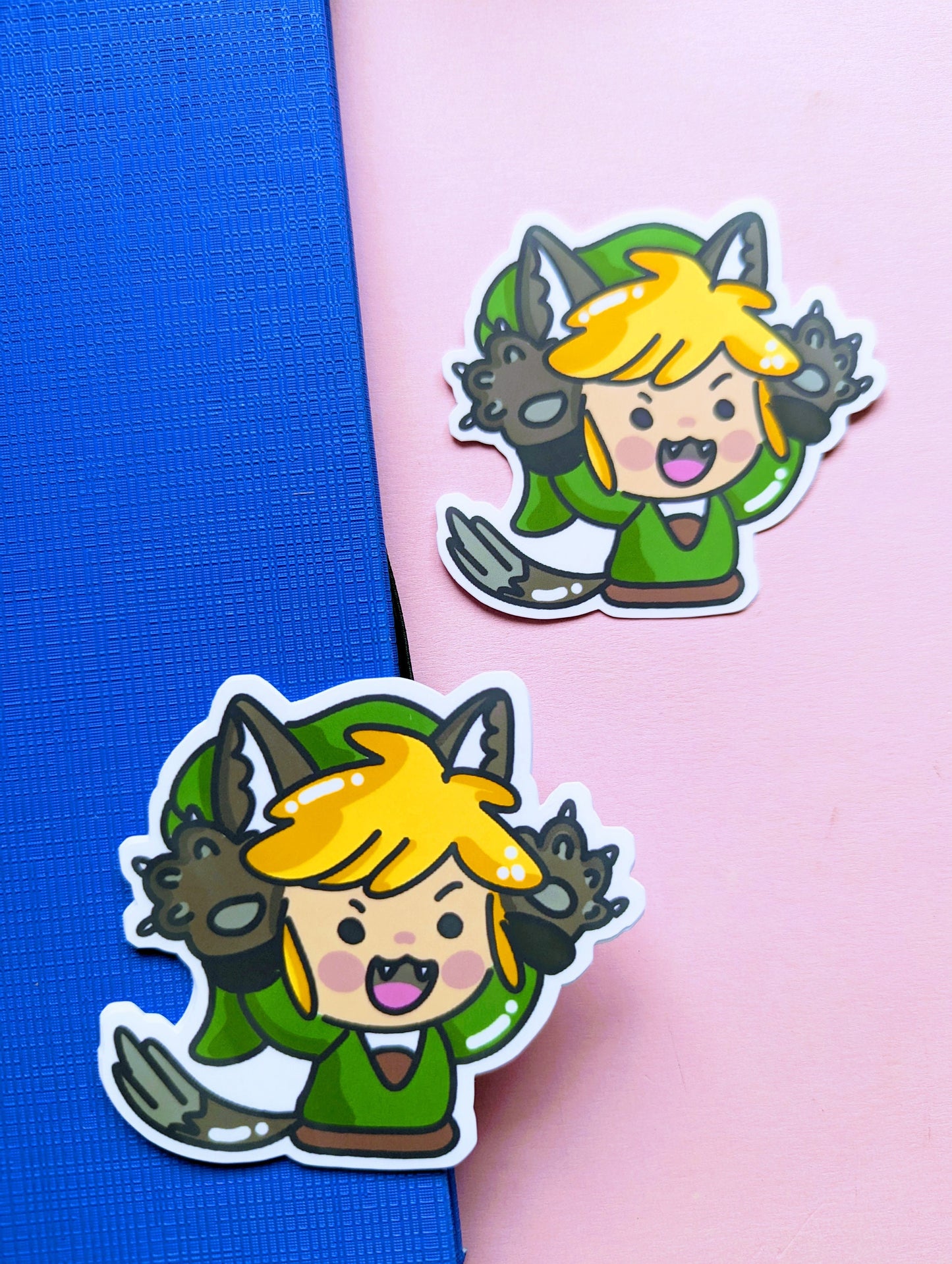 ZELDA LINK WOLF sticker/ The legend of Zelda Link videogame sticker / zelda sticker