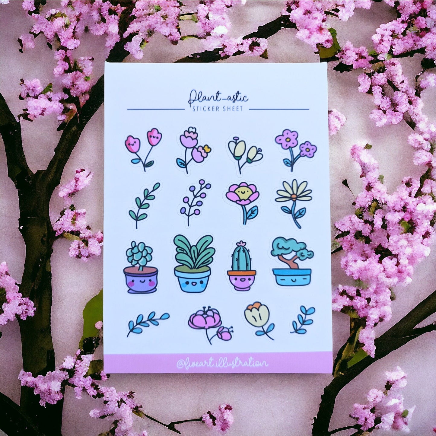 PLANTERS and FLOWERS STICKER kawaii sheet / plants and flowers journal sticker/ Cute loral stickers/ floral scrapbook sticker sheet