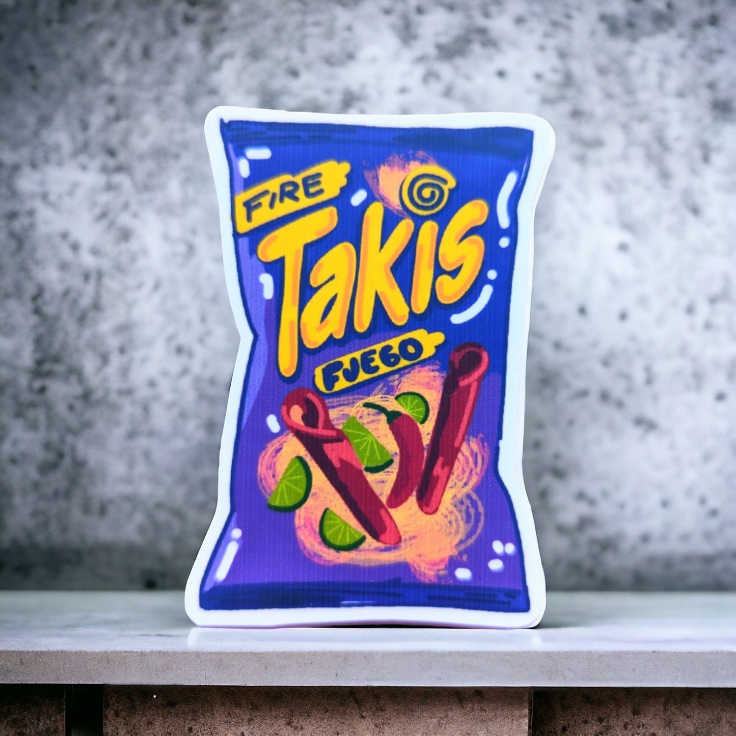 TAKIS FUEGO CHIPS sticker / Takis fuego