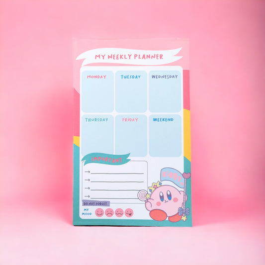 KIRBY GAMER PLANNER bullet journal planner notepad