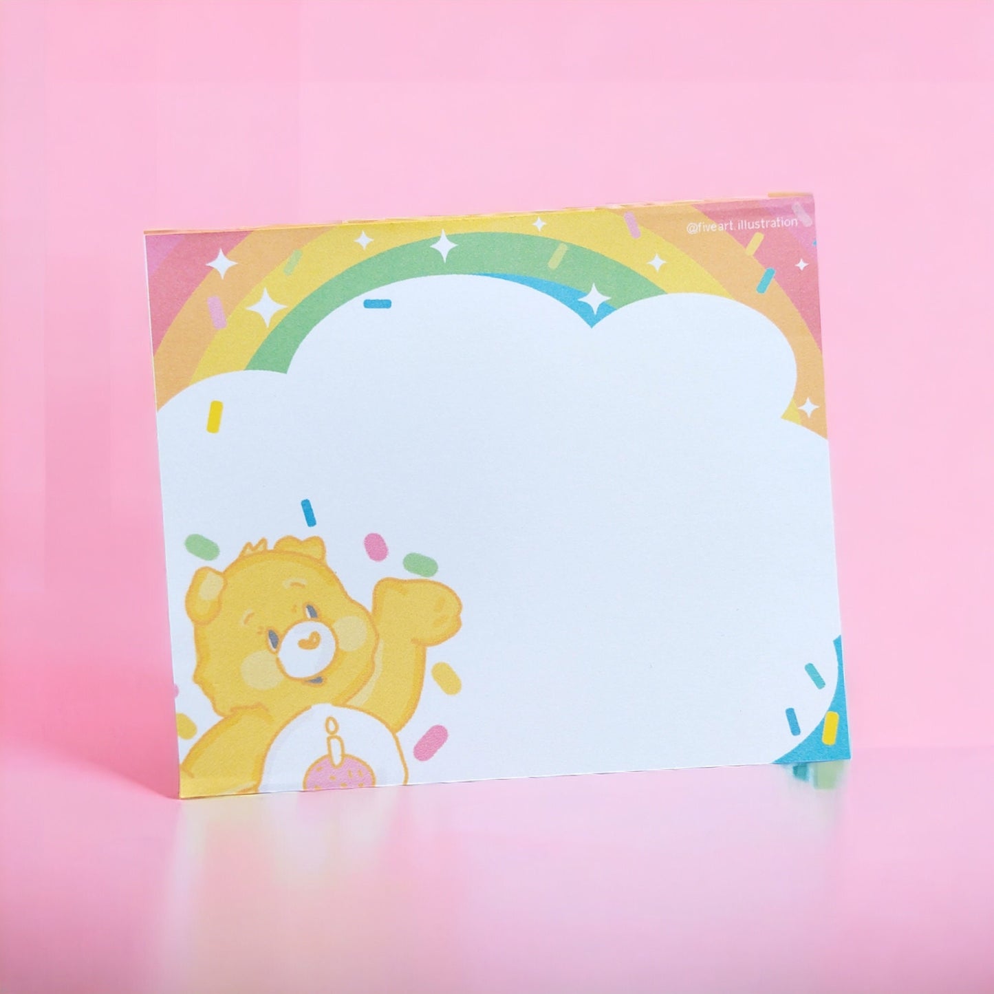 CAREBEARS KAWAII NOTEPAD/ quick memo /illustrated notepad/ 5x4inches, 40 pages