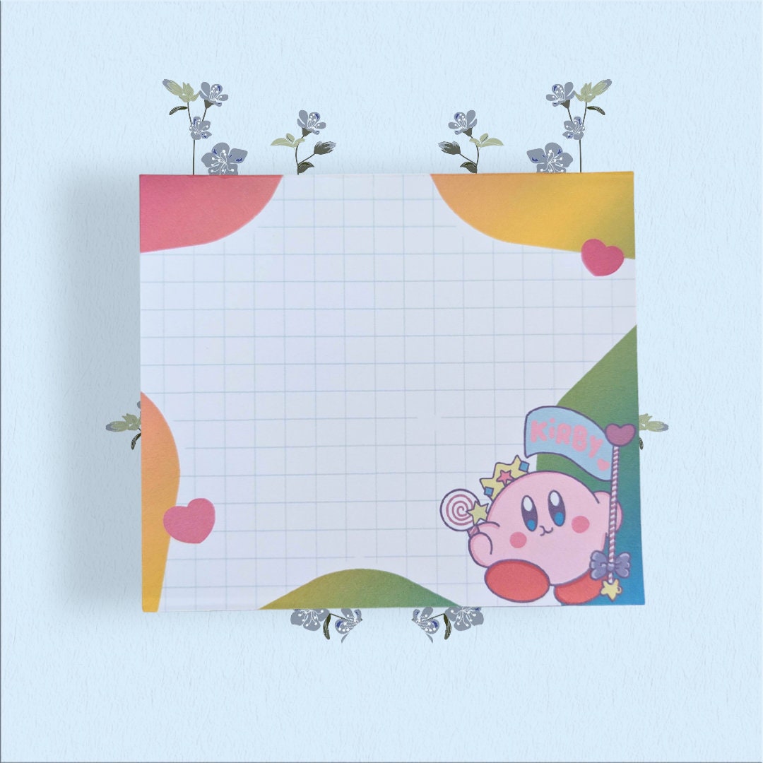 KIRBY KING NOTEPAD/ Kawaii notes /pad memo