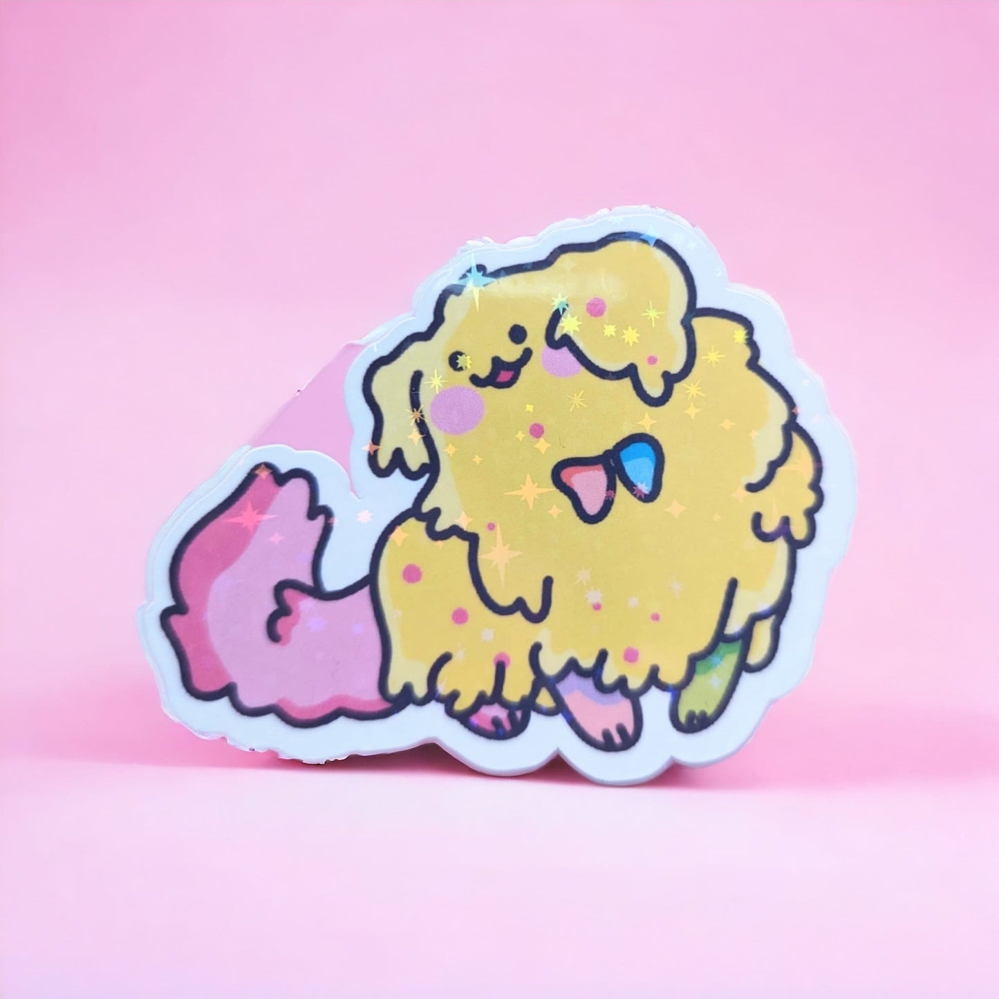 STICKY the DOG PUPPYCAT sticker / puppycat cartoon holographic sticker