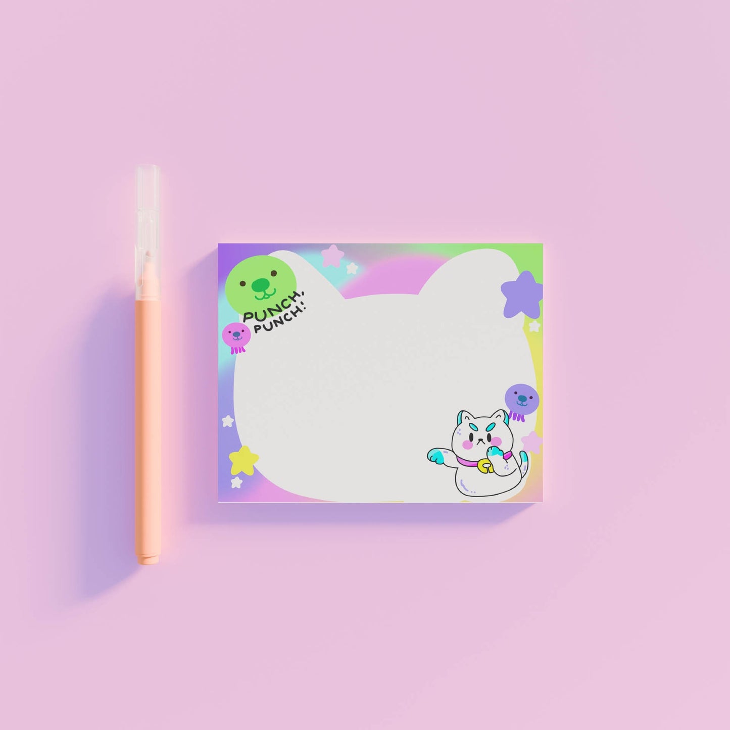 BEE and the PUPPYCAT NOTEPAD/ Puppycat quick memo /illustrated notepad/ 5x4inches, 40 pages