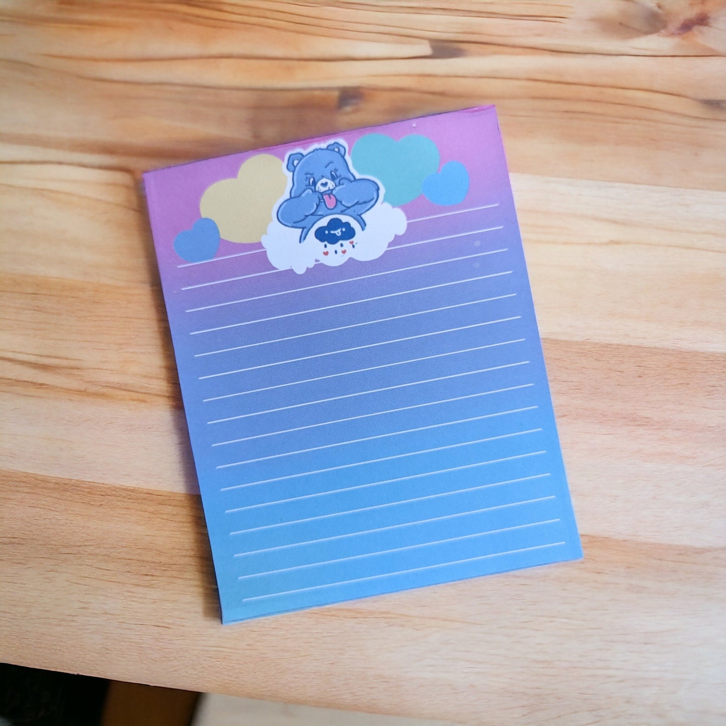 CARE BEARS GRUMPY bear Colorful mini notepad / Grumpy bear hate Mondays notes/care bears memo pad / 5x4inches, 40 pages