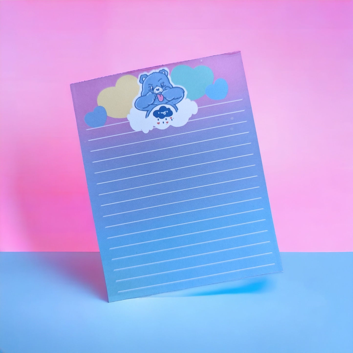 CARE BEARS GRUMPY bear Colorful mini notepad / Grumpy bear hate Mondays notes/care bears memo pad / 5x4inches, 40 pages