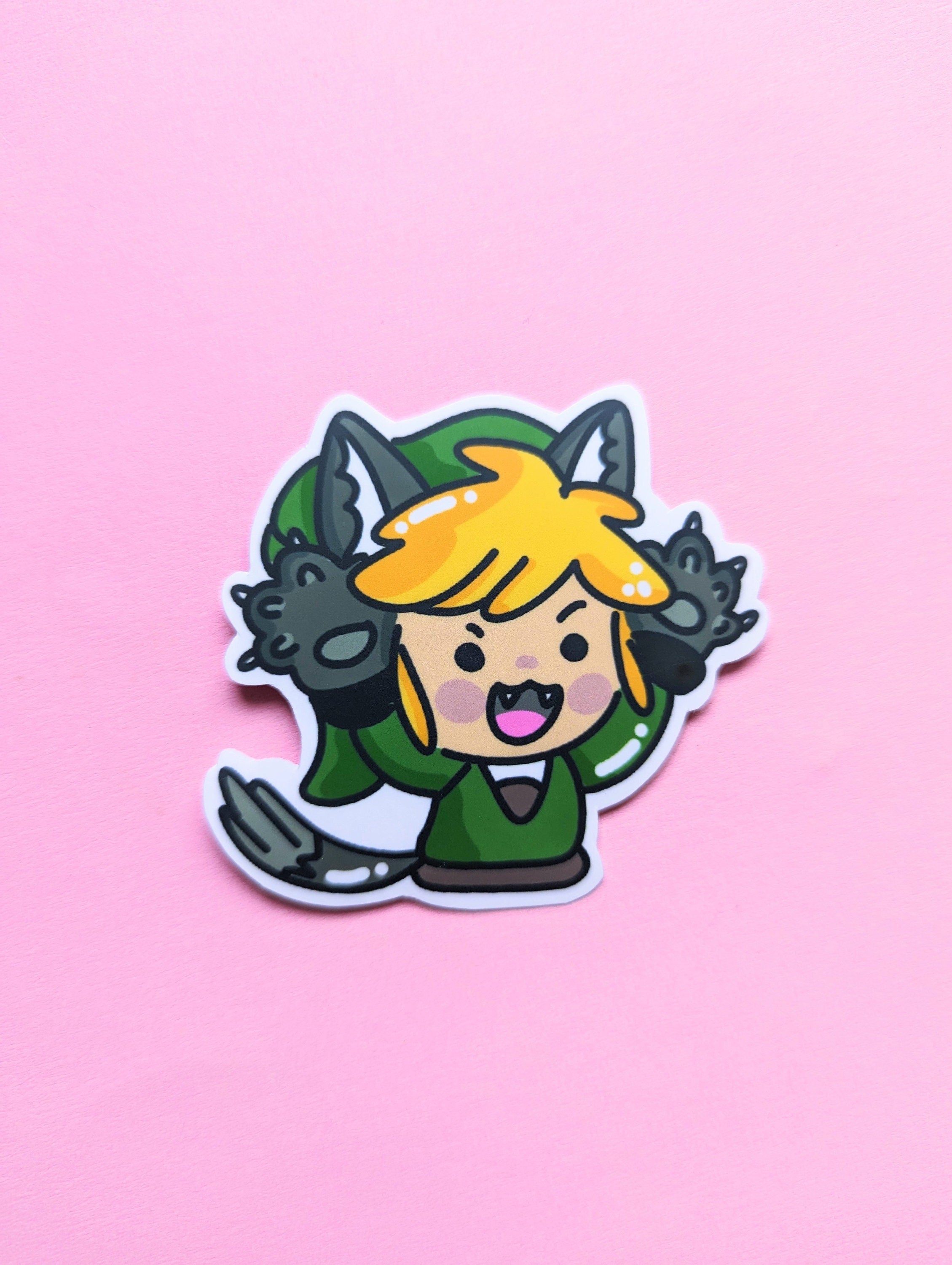 ZELDA LINK WOLF sticker/ The legend of Zelda Link videogame sticker ...