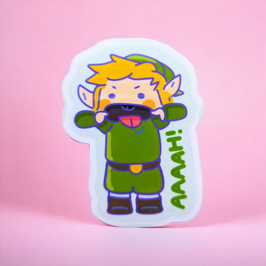 ZELDA LINK STICKER/ The legend of Zelda Link videogame sticker / zelda sticker