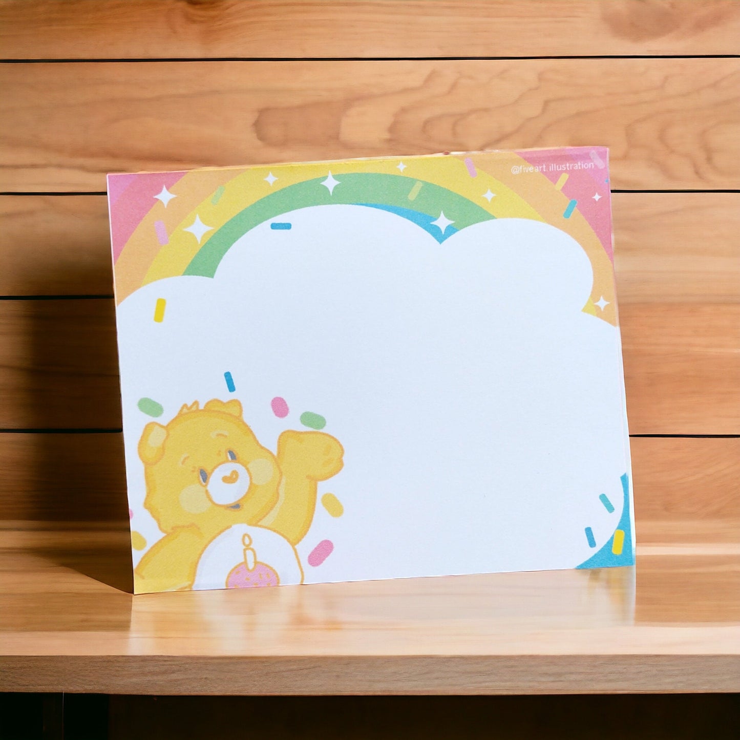 CAREBEARS KAWAII NOTEPAD/ quick memo /illustrated notepad/ 5x4inches, 40 pages