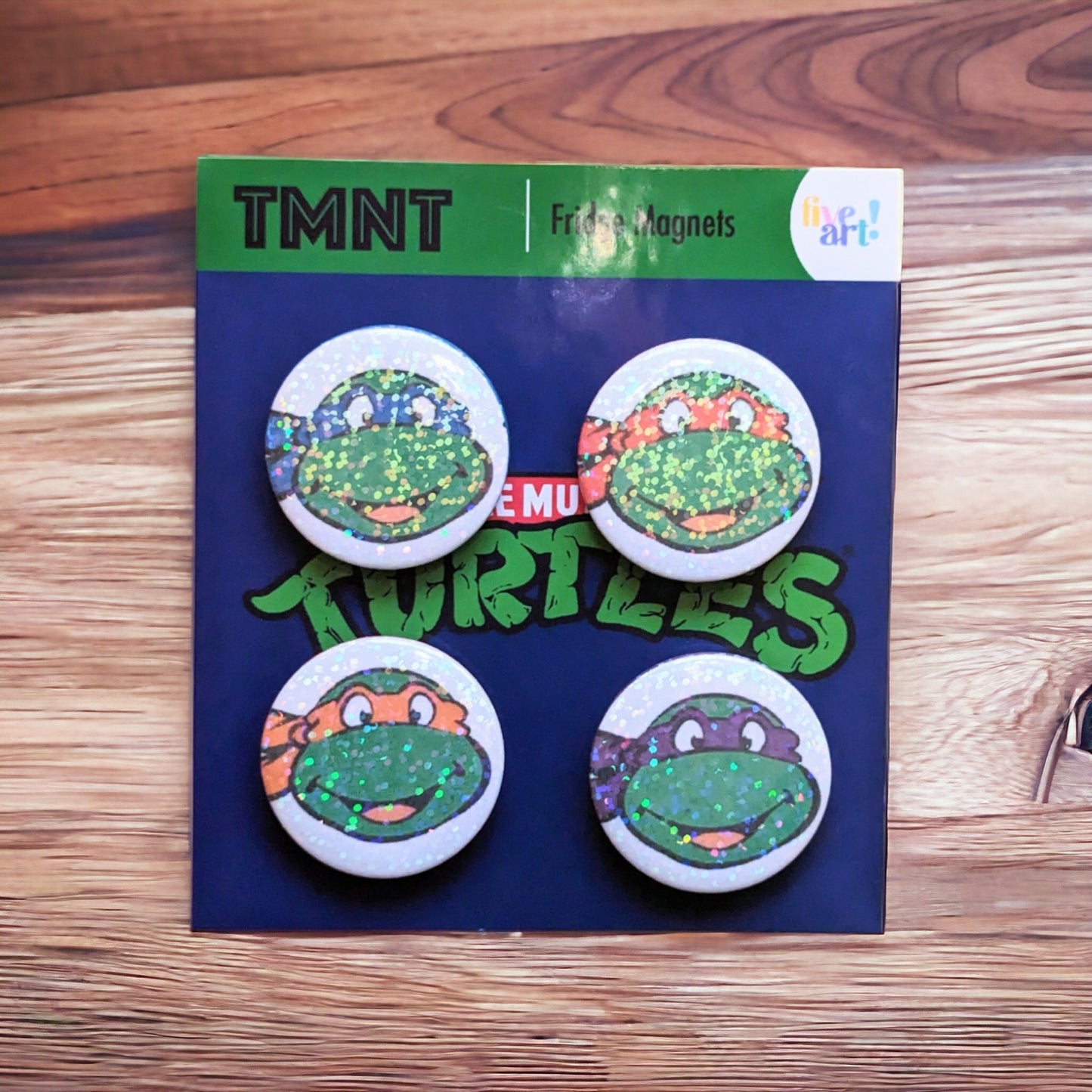 TMNT holographic MAGNETS set of 4/ Holográphic fridge magnets power ups from Teenage Mutant Ninja Turtle magnets.