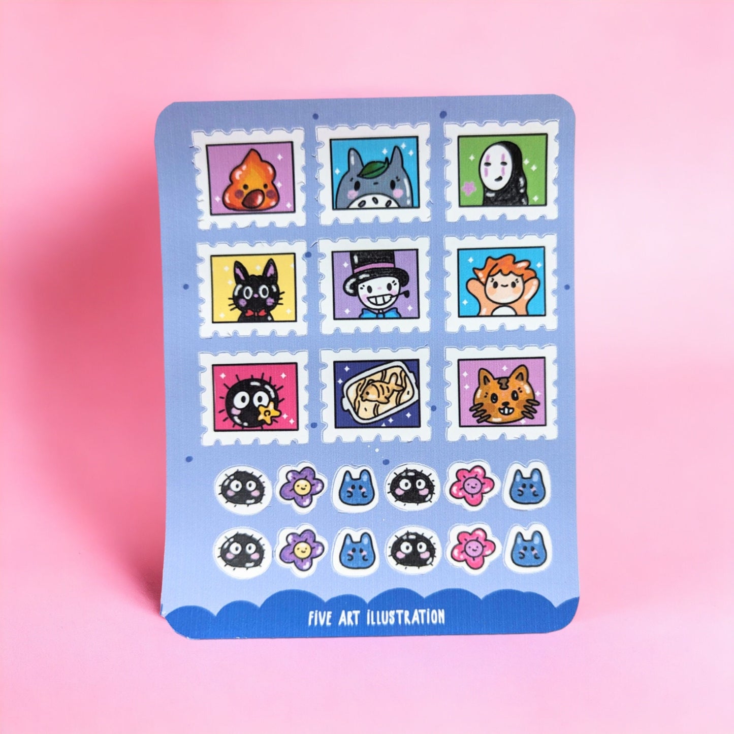 GHIBLI STAMPS STICKER sheet / kawaii sticker / studio Ghibli mail stamps