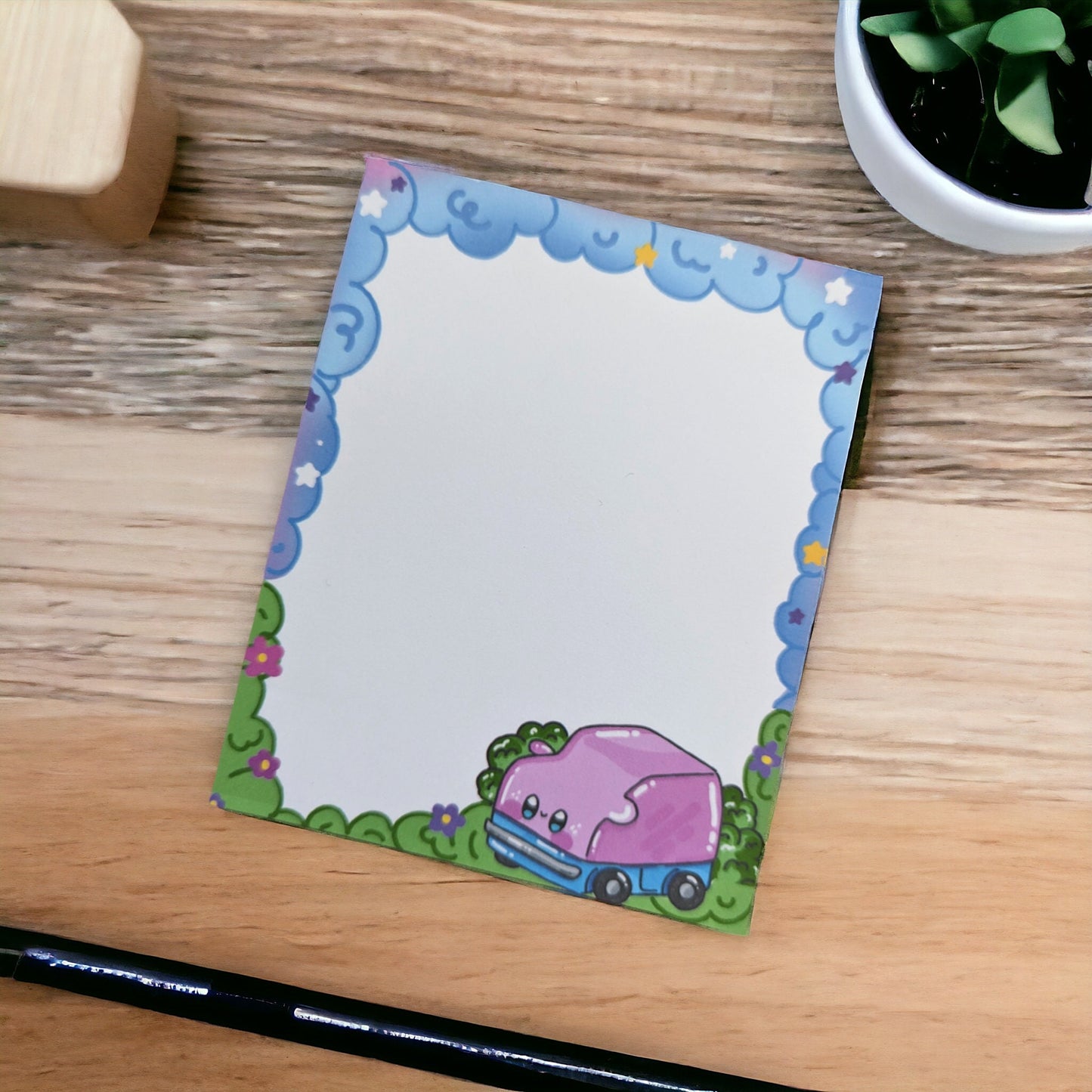 Nintendo KIRBY CAR Forgotten land  NOTEPAD/ Kirby and the forgotten land notes /pad memo / 4x5 inches, 40 pages